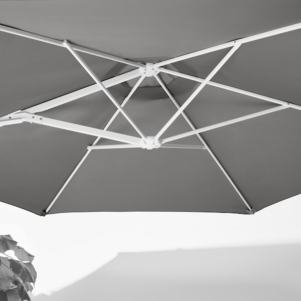 IKEA HÖGÖN umbrella, hanging, gray, 106 1/4 in, Ikea Ireland | 5403IAOKX