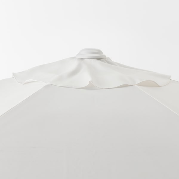 IKEA HÖGÖN umbrella with base, 106 1/4 in White / Huvön Dark Gray, Ikea Ireland | 7960WNGCS