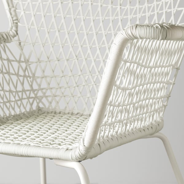 IKEA HÖGSTEN Armchair, outdoor, white, Width: 28 3/4 in, Ikea Ireland | 3264YGJMT