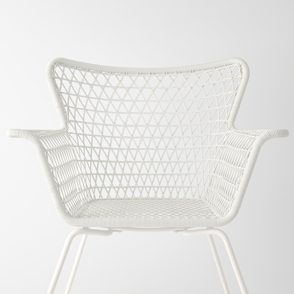 IKEA HÖGSTEN Armchair, outdoor, white, Width: 28 3/4 in, Ikea Ireland | 3264YGJMT