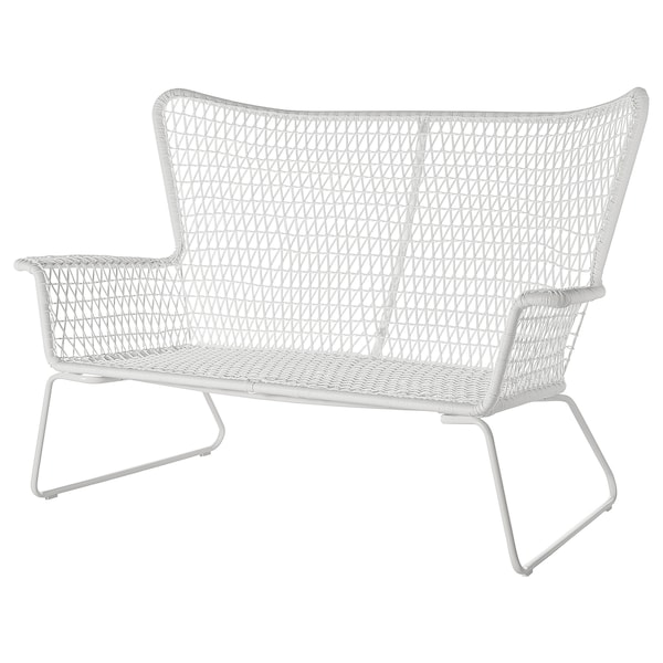 IKEA HÖGSTEN loveseat, outdoor, white, Ikea Ireland | 6570HNTSD