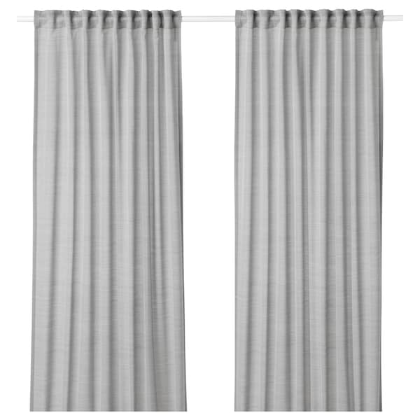IKEA HILJA Curtains, 1 pair, gray, 57x98 ½ in, Ikea Ireland | 6275ULRSY
