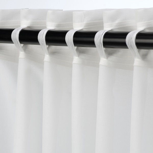 IKEA HILJA Curtains, 1 pair, white, 57x98 in, Ikea Ireland | 0342GLZRY