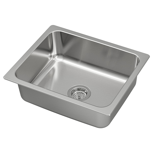 IKEA HILLESJÖN sink, stainless steel, 22x18 1/8 in, Ikea Ireland | 4091XGOEQ