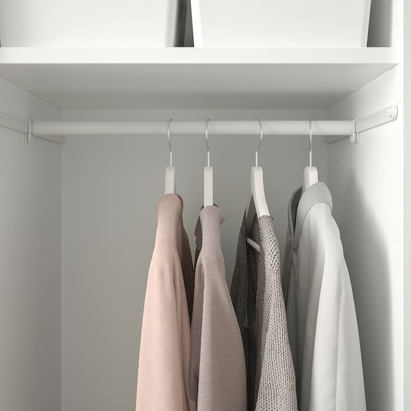 IKEA HJÄLPA clothes rail +2 suspension rails, adjustable/white, 23 5/8-39 3/8x21 5/8 in, Ikea Ireland | 5140HYUKL