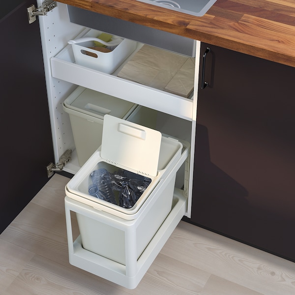 IKEA HÅLLBAR Pull-out frame for recycling, light gray, Ikea Ireland | 4103TNOVC