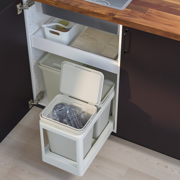 IKEA HÅLLBAR Pull-out frame for recycling, light gray, Ikea Ireland | 4103TNOVC