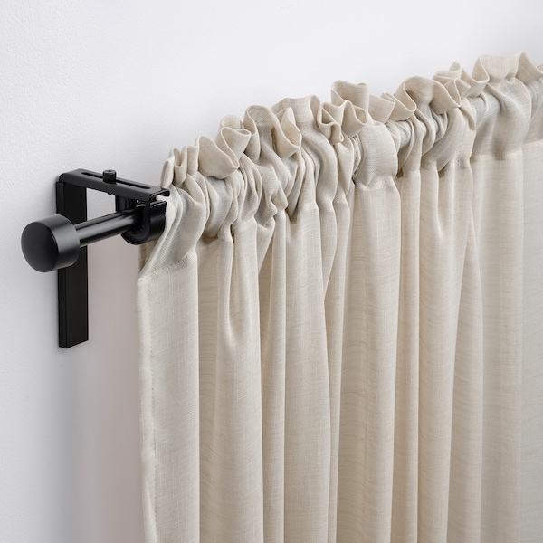 IKEA HÄLLEBRÄCKA sheer curtains, 1 pair, light beige, 57x98 in, Ikea Ireland | 6438IMTNP