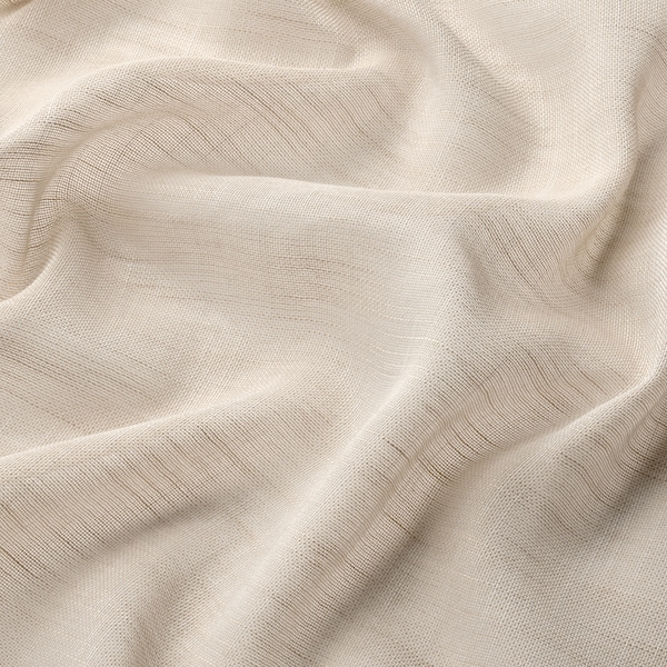 IKEA HÄLLEBRÄCKA sheer curtains, 1 pair, light beige, 57x98 in, Ikea Ireland | 6438IMTNP