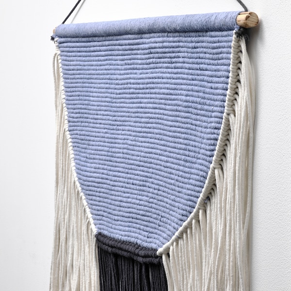 IKEA HÄNGALM hanging tapestry, beige black/light lilac-blue, 33 1/2x23 5/8 in, Ikea Ireland | 1497YSADR