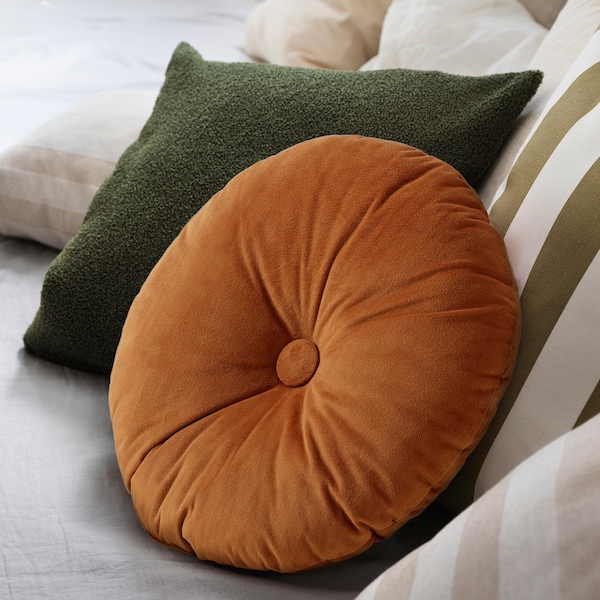 IKEA HÄNGFUCHSIA cushion, golden brown, 16 in, Ikea Ireland | 2067PAVGH