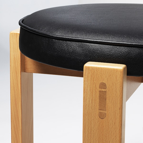 IKEA HOLMSJÖ stool, beech/Jonsbyn black, Ikea Ireland | 7215ZEQFV