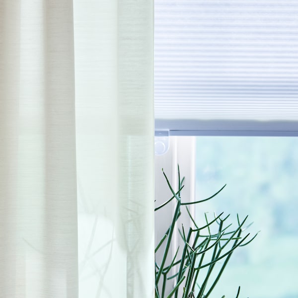 IKEA HOPPVALS cellular blind, 34x64 in White, Ikea Ireland | 0215DGOCX