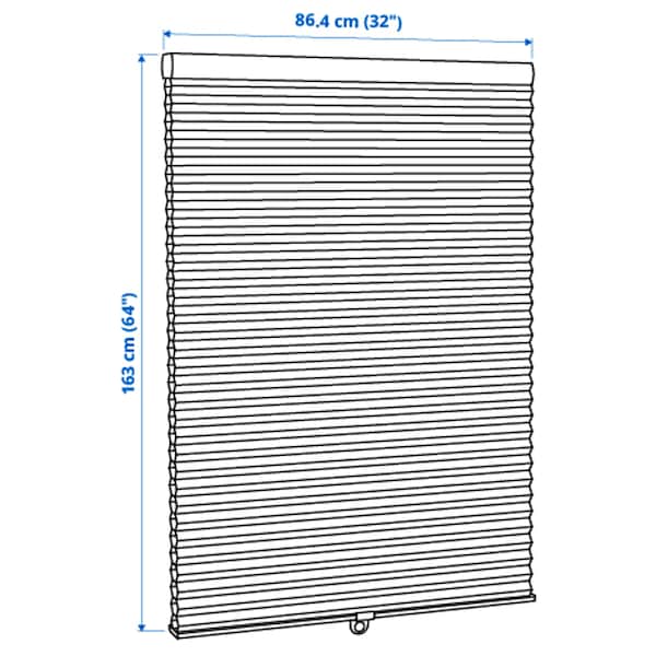 IKEA HOPPVALS cellular blind, 34x64 in White, Ikea Ireland | 0215DGOCX