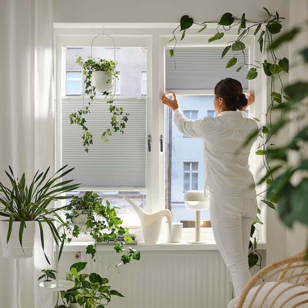 IKEA HORNVALLMO black-out pleated blind, white/top-down bottom-up, 34x51 ¼ in, Ikea Ireland | 4805CQEDO