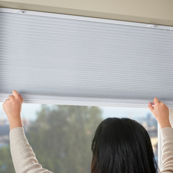 IKEA HORNVALLMO black-out pleated blind, white/top-down bottom-up, 34x51 ¼ in, Ikea Ireland | 4805CQEDO