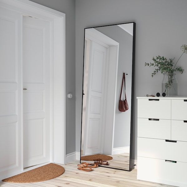 IKEA HOVET mirror, 30 3/4x77 1/8 in Black, Ikea Ireland | 2845QRVBD