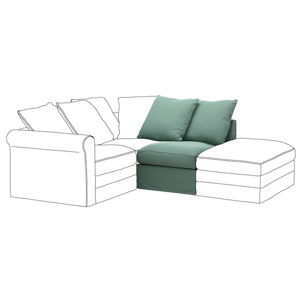 IKEA HÄRLANDA 1-seat section Ljungen Light Green, Ikea Ireland | 7059EQMFS