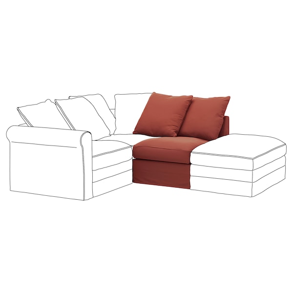 IKEA HÄRLANDA 1-seat section Ljungen Light Red, Ikea Ireland | 8304JYCIL