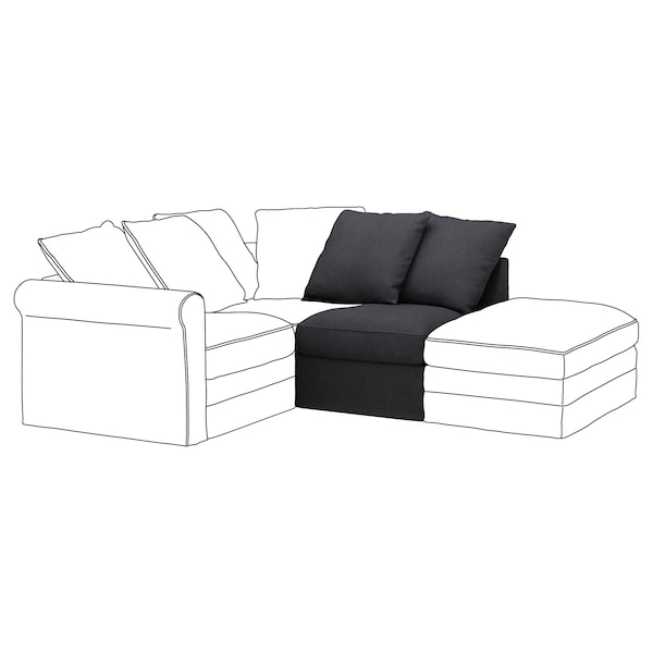 IKEA HÄRLANDA 1-seat section Sporda Dark Gray, Ikea Ireland | 9237UTCQL