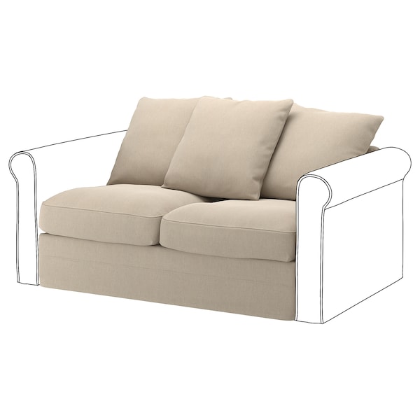 IKEA HÄRLANDA Cover for loveseat section Sporda Natural, Ikea Ireland | 4036KJFOA
