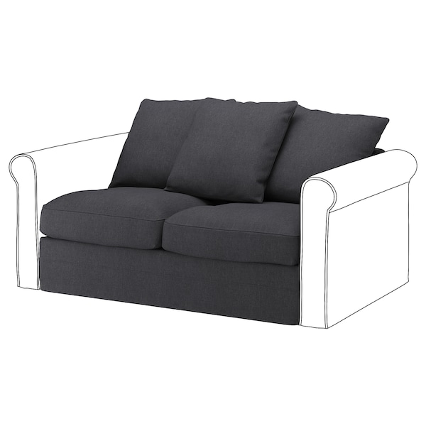 IKEA HÄRLANDA Cover for loveseat section Sporda Dark Gray, Ikea Ireland | 9836UAVFS