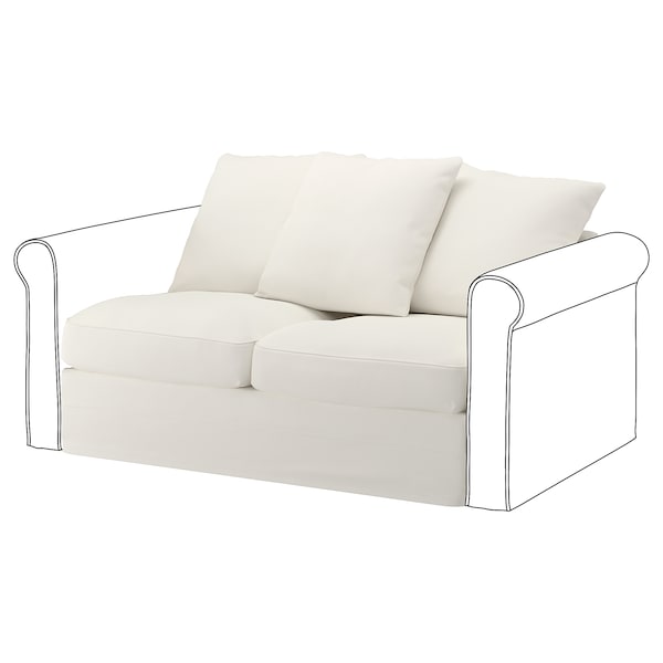 IKEA HÄRLANDA Cover for loveseat section Inseros White, Ikea Ireland | 6241JVLNZ