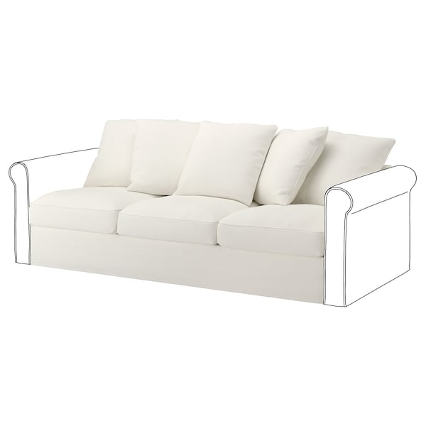 IKEA HÄRLANDA Cover for sofa section Inseros White, Ikea Ireland | 6287XJOAS