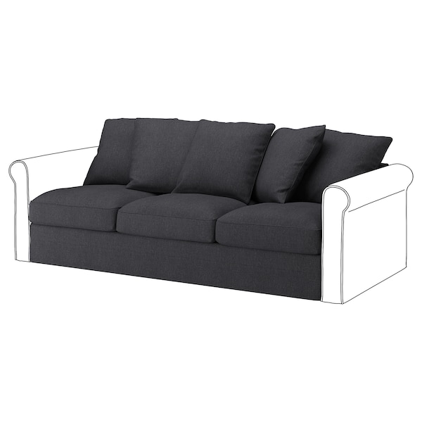 IKEA HÄRLANDA Cover for sofa section Sporda Dark Gray, Ikea Ireland | 9463RPSUT