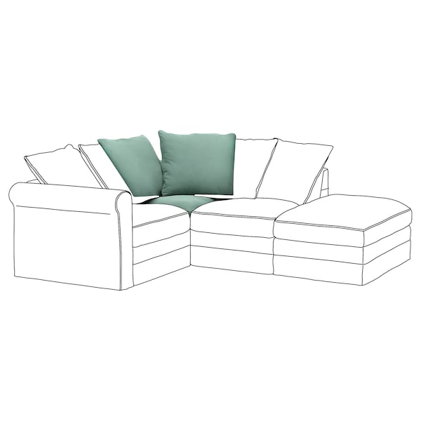 IKEA HÄRLANDA cover for corner section Ljungen Light Green, Ikea Ireland | 4290OTCSR