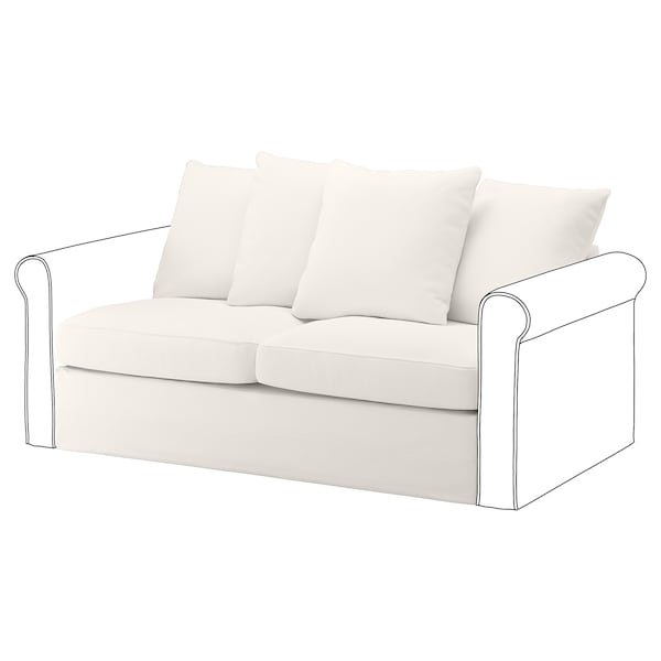 IKEA HÄRLANDA cover for loveseat sleeper section Inseros White, Ikea Ireland | 6048DUQHL