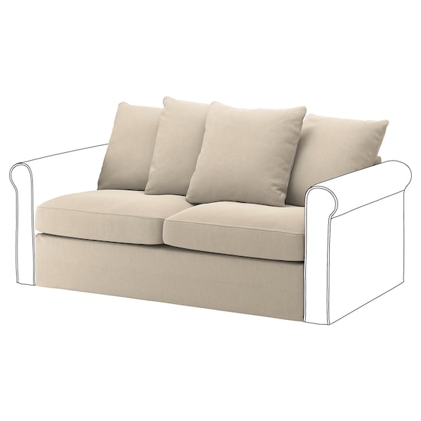 IKEA HÄRLANDA cover for loveseat sleeper section Sporda Natural, Ikea Ireland | 4831TLQJM
