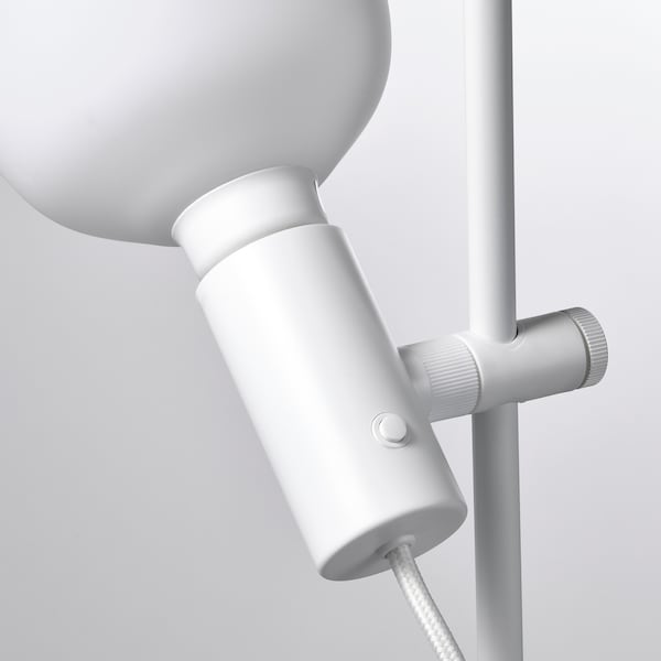 IKEA HÅRSLINGA / TRÅDFRI floor lamp with LED bulb White / Smart White Spectrum, Ikea Ireland | 8602BMXRE