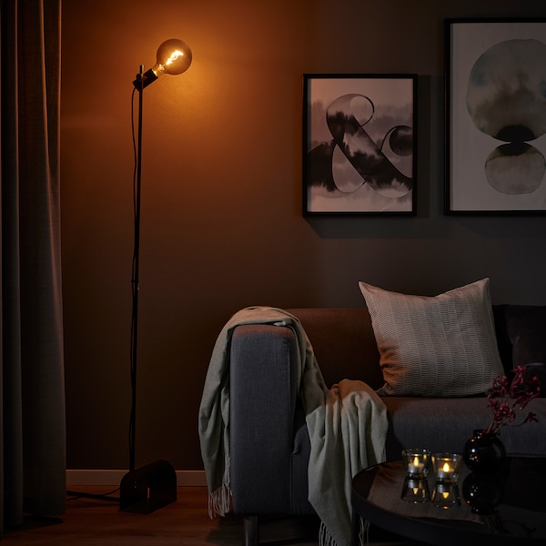 IKEA HÅRSLINGA floor lamp Black, Ikea Ireland | 9237DNCEF