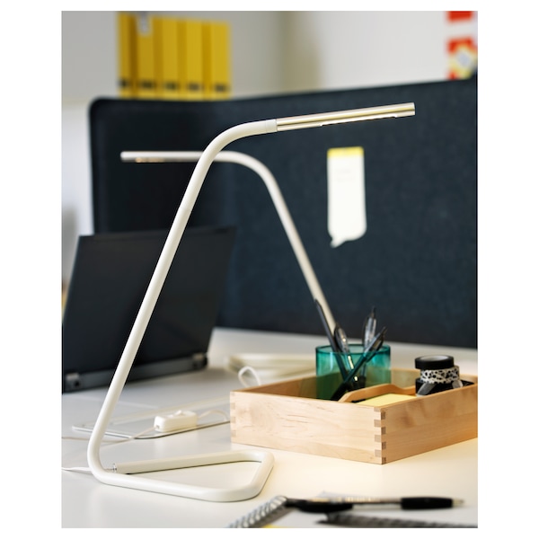 IKEA HÅRTE LED work lamp White / Silver Color, Ikea Ireland | 1407RNWPD