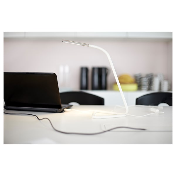 IKEA HÅRTE LED work lamp White / Silver Color, Ikea Ireland | 1407RNWPD