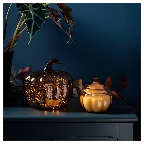 IKEA HÖSTAGILLE bowl with lid, brown, 7 ½ in, Ikea Ireland | 7230FBKJT