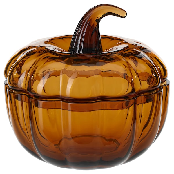 IKEA HÖSTAGILLE bowl with lid, brown, 7 ½ in, Ikea Ireland | 7230FBKJT
