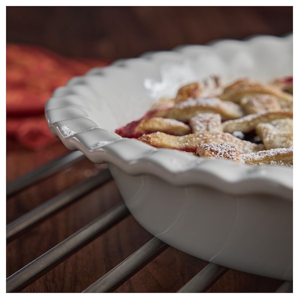 IKEA HÖSTAGILLE pie plate, off-white, 13 in, Ikea Ireland | 4513LDYFC