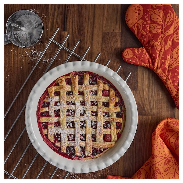 IKEA HÖSTAGILLE pie plate, off-white, 13 in, Ikea Ireland | 4513LDYFC