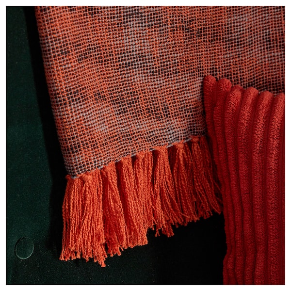 IKEA HÖSTAGILLE throw, orange, 47x71 in, Ikea Ireland | 8129GHZUF