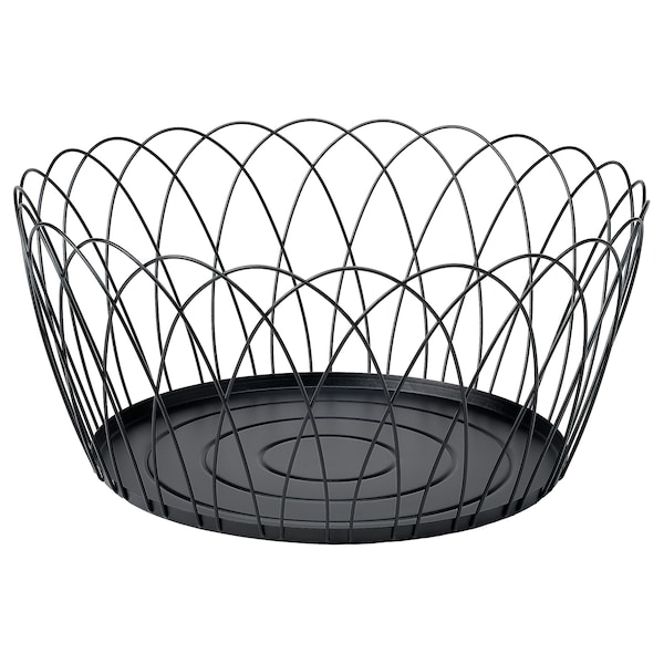 IKEA HÖSTAGILLE wire basket, black, 21 5/8x9 7/8 in, Ikea Ireland | 7936MRKNB