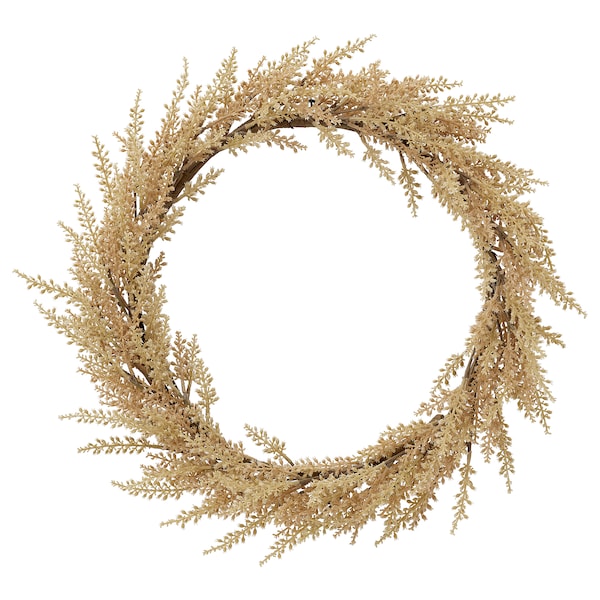 IKEA HÖSTKVÄLL artificial wreath, indoor/outdoor natural, 17 in, Ikea Ireland | 7590HNPMD