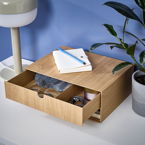 IKEA HÄSTVISKARE mini chest of drawers, oak effect, 12 ½x9 ½ in, Ikea Ireland | 5178NXZUO