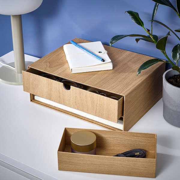 IKEA HÄSTVISKARE mini chest of drawers, oak effect, 12 ½x9 ½ in, Ikea Ireland | 5178NXZUO