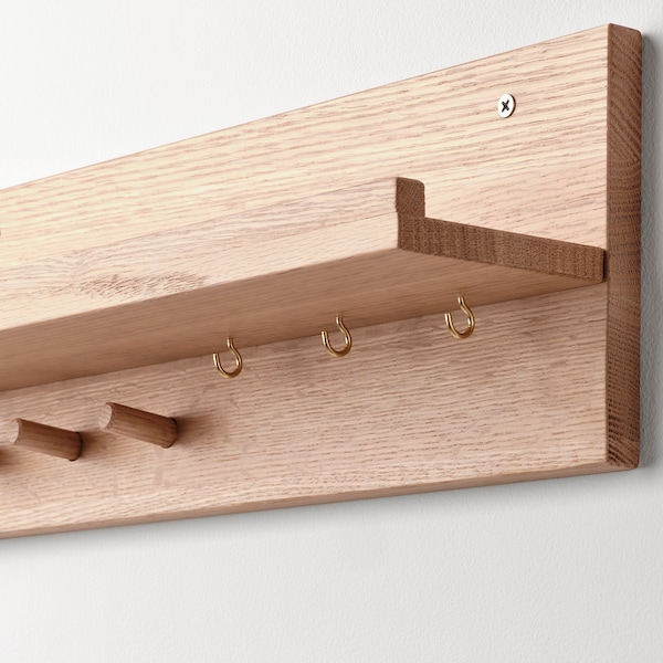 IKEA HÄSTVISKARE wll orgnzr/hks, oak, 16 ½x6x4 ¼ in, Ikea Ireland | 0185YWMFD