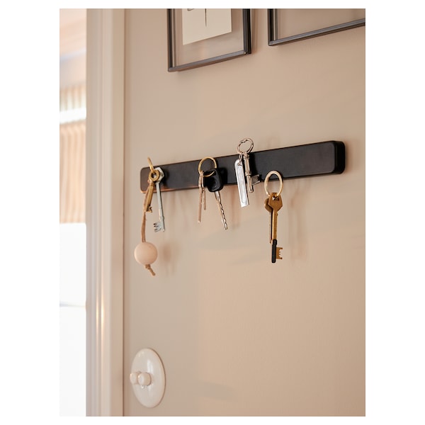 IKEA HULTARP magnetic knife rack, black, 15 in, Ikea Ireland | 1653UGOYE