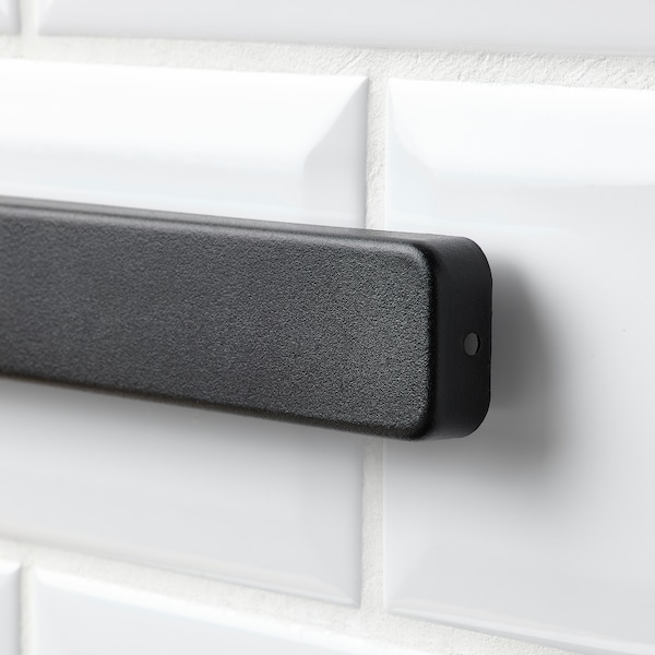 IKEA HULTARP magnetic knife rack, black, 15 in, Ikea Ireland | 1653UGOYE