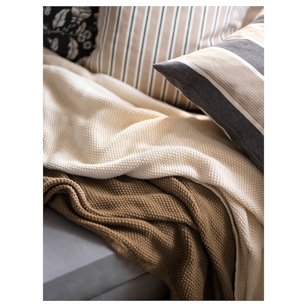 IKEA HUMLEMOTT throw, 51x67 in Off White, Ikea Ireland | 7160XEKAO