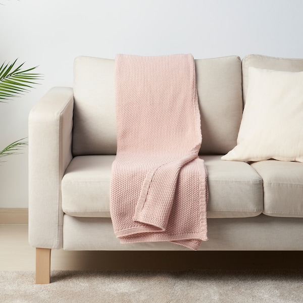 IKEA HUMLEMOTT throw, 51x67 in Pale Pink, Ikea Ireland | 3816WNADT